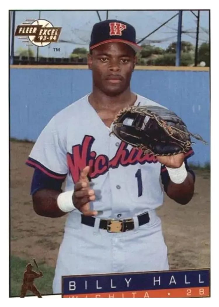 1993 Fleer Excel BILLY HALL card