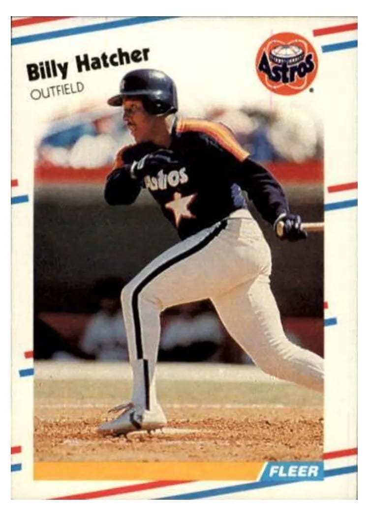 1988 Fleer Billy Hatcher #449 card