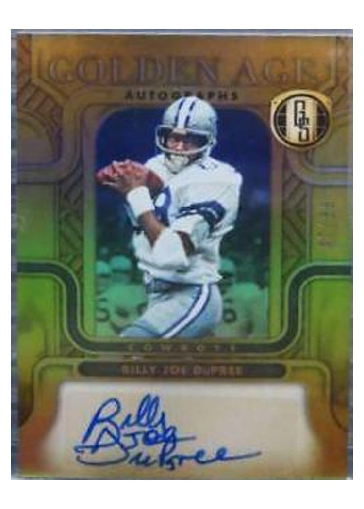 2022 Panini Gold Standard Golden Age Autographs Billy Joe DuPree #GAA-BJD card
