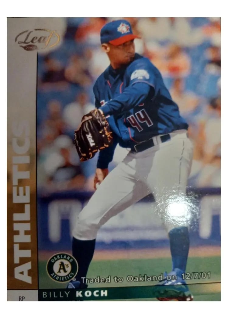 2002 Leaf Billy Koch #51 card