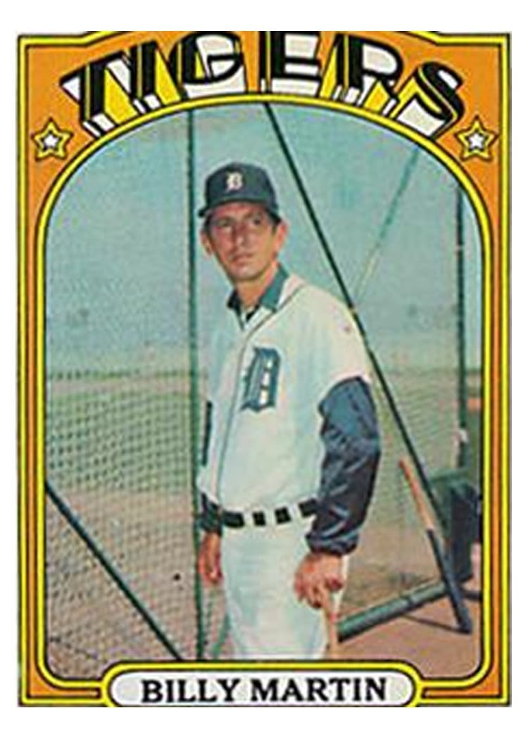 1972 Topps Billy Martin #33 card