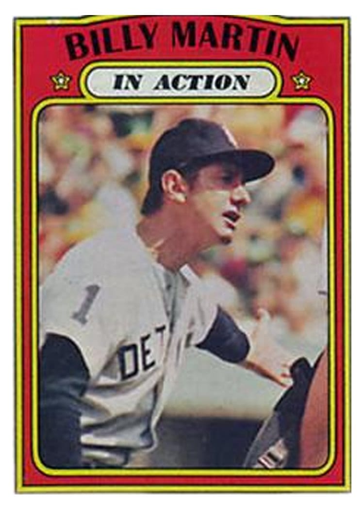 1972 Topps Billy Martin #34 card