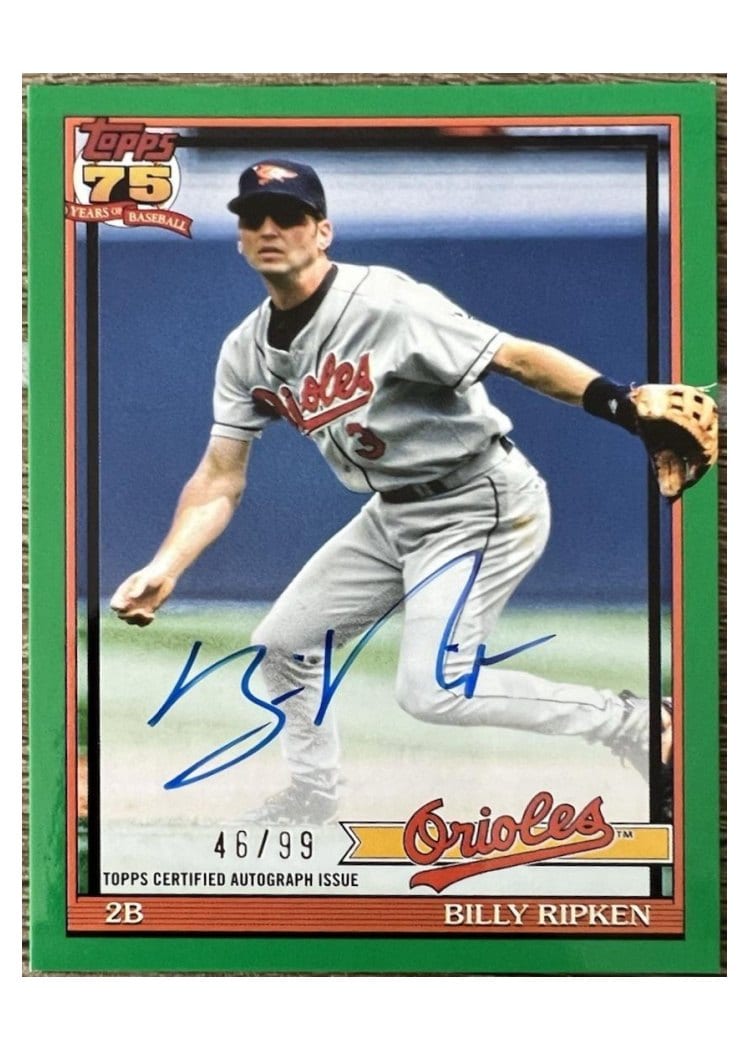 2026 Topps 1991 Topps Autographs Billy Ripken #91A-BR card