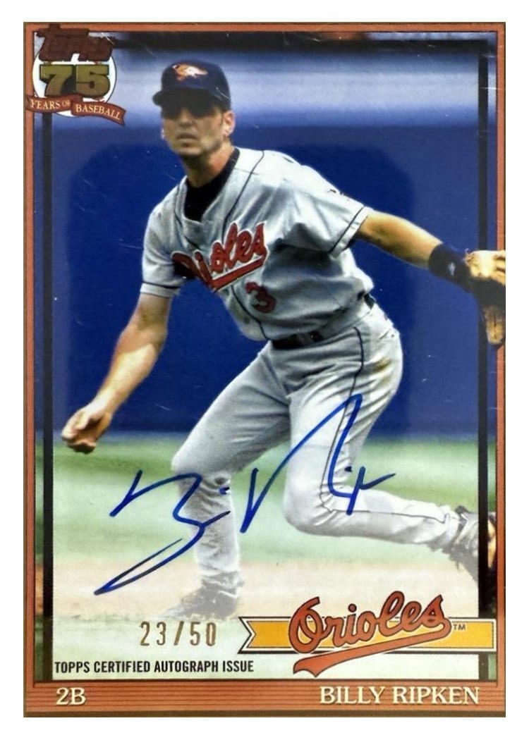 2026 Topps 1991 Topps Autographs Billy Ripken #91A-BR card