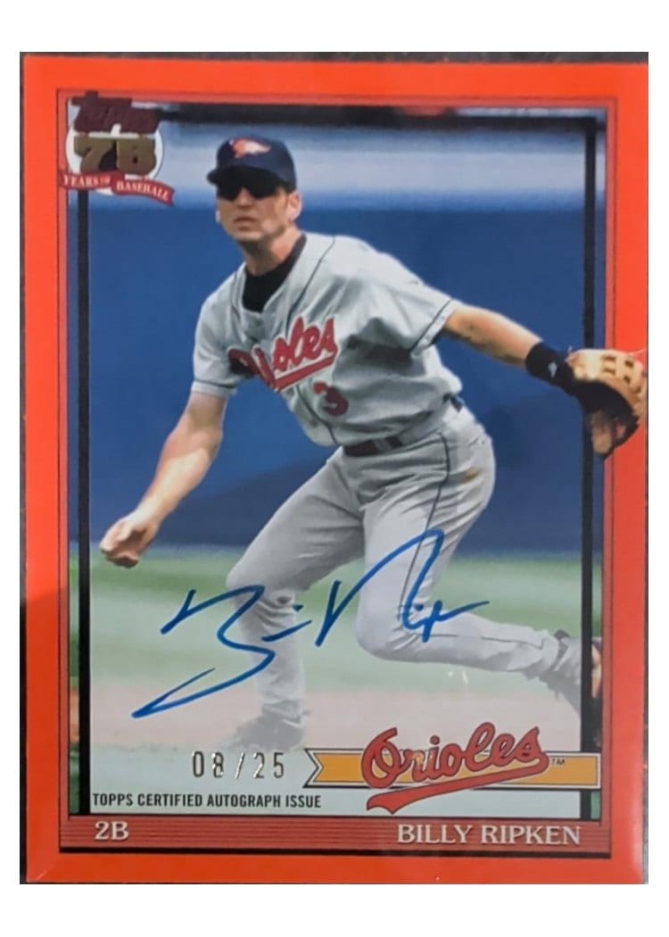 2026 Topps 1991 Topps Autographs Billy Ripken #91A-BR card