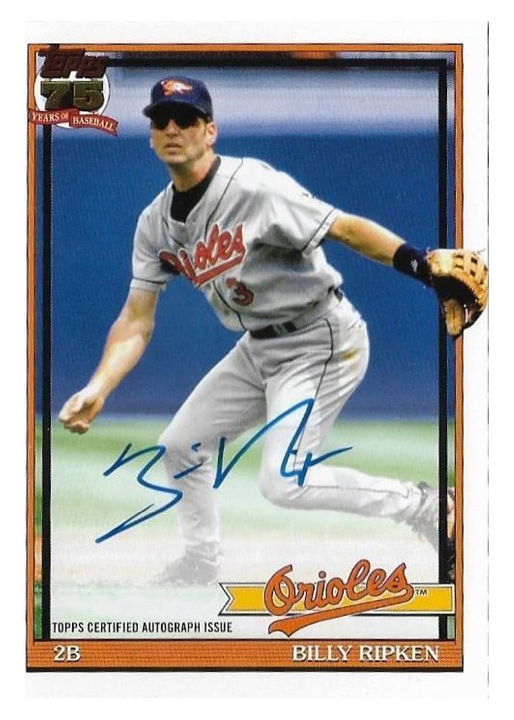 2026 Topps 1991 Topps Autographs Billy Ripken #91A-BR card
