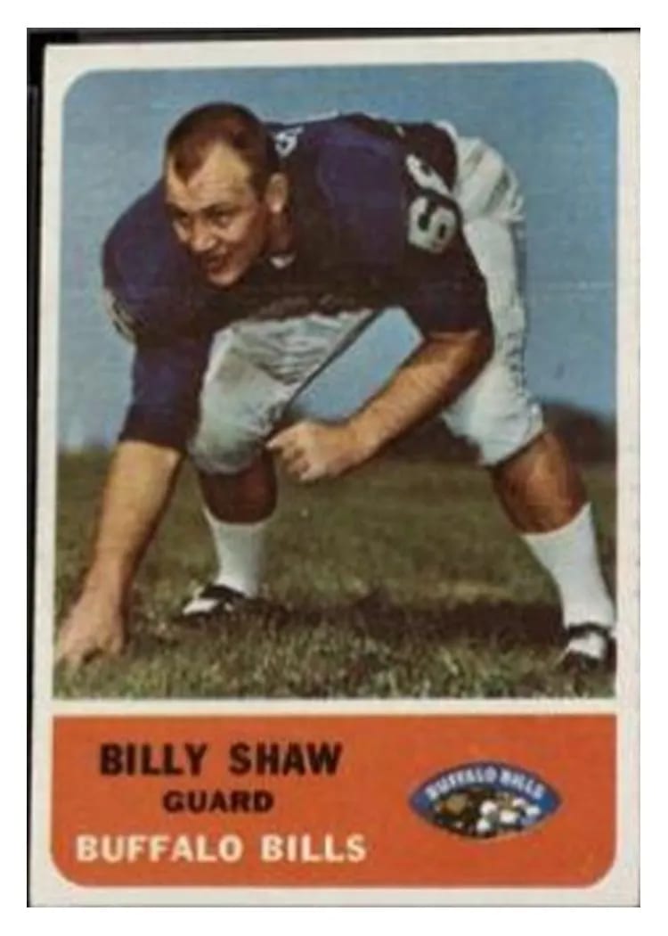 Billy Shaw, 1962 Fleer