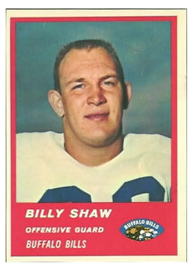 1963 Fleer Billy Shaw #28 card
