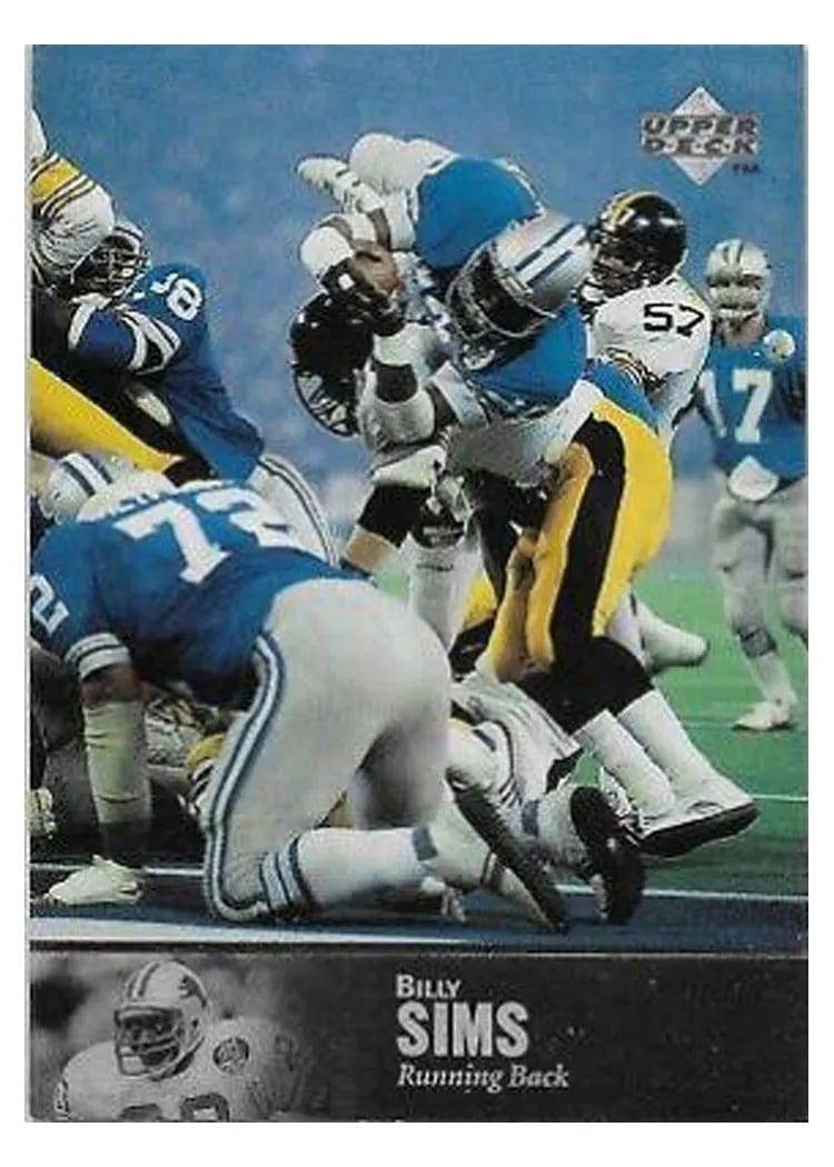 1997 Upper Deck Legends Billy Sims #161 card