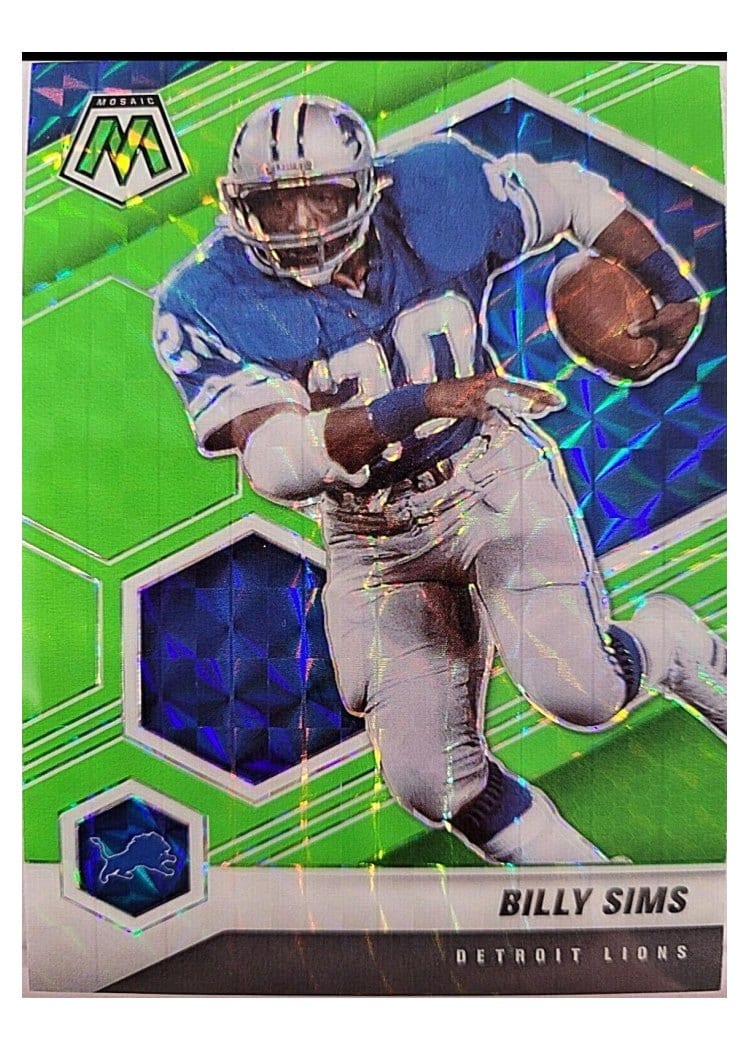 2021 Panini Mosaic Base Set Billy Sims #76 card