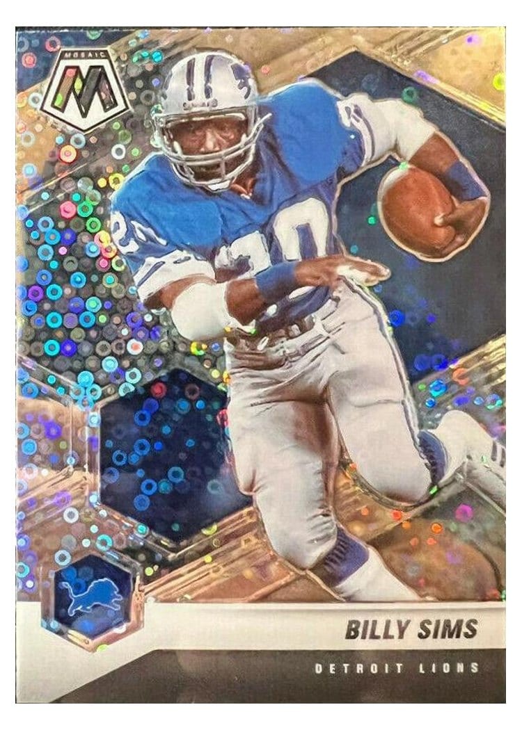 2021 Panini Mosaic Base Set Billy Sims #76 card