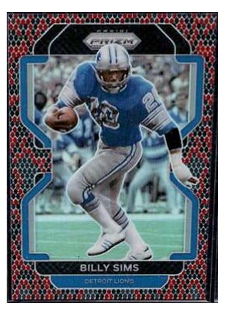 2021 Panini Prizm Base Set Billy Sims #154 card