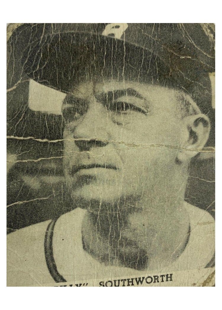 1947 Tip Top Bread 'Billy' Southworth card