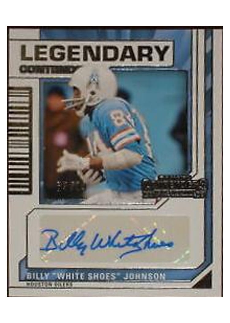 2023 Panini Contenders Legendary Contenders Autographs Billy "White Shoes" Johnson #4 card