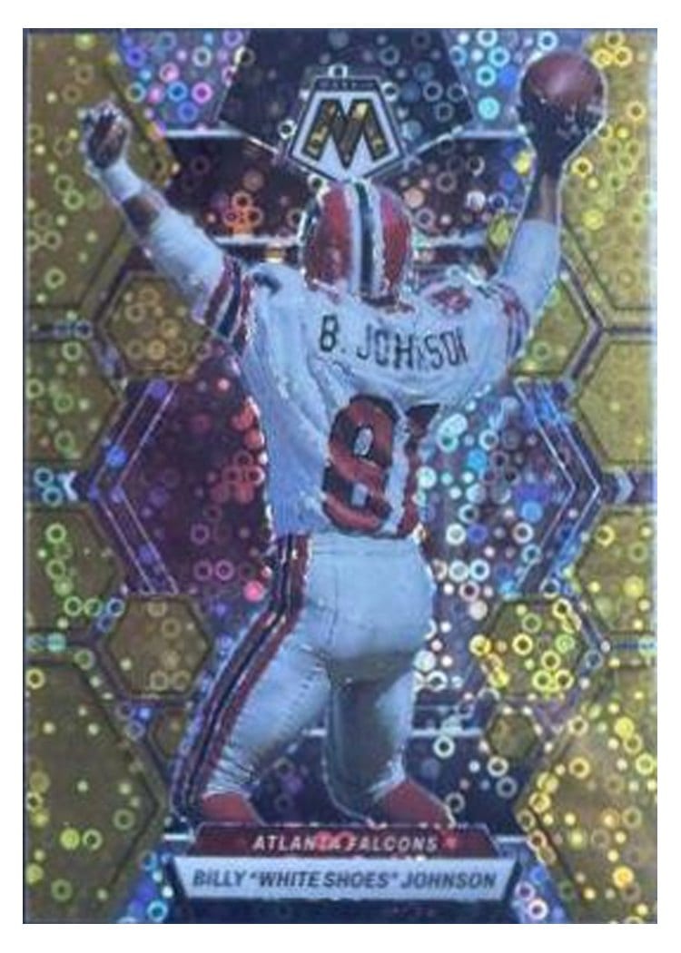 2023 Panini Mosaic Base Set Billy "White Shoes" Johnson No Huddle Gold #11 card