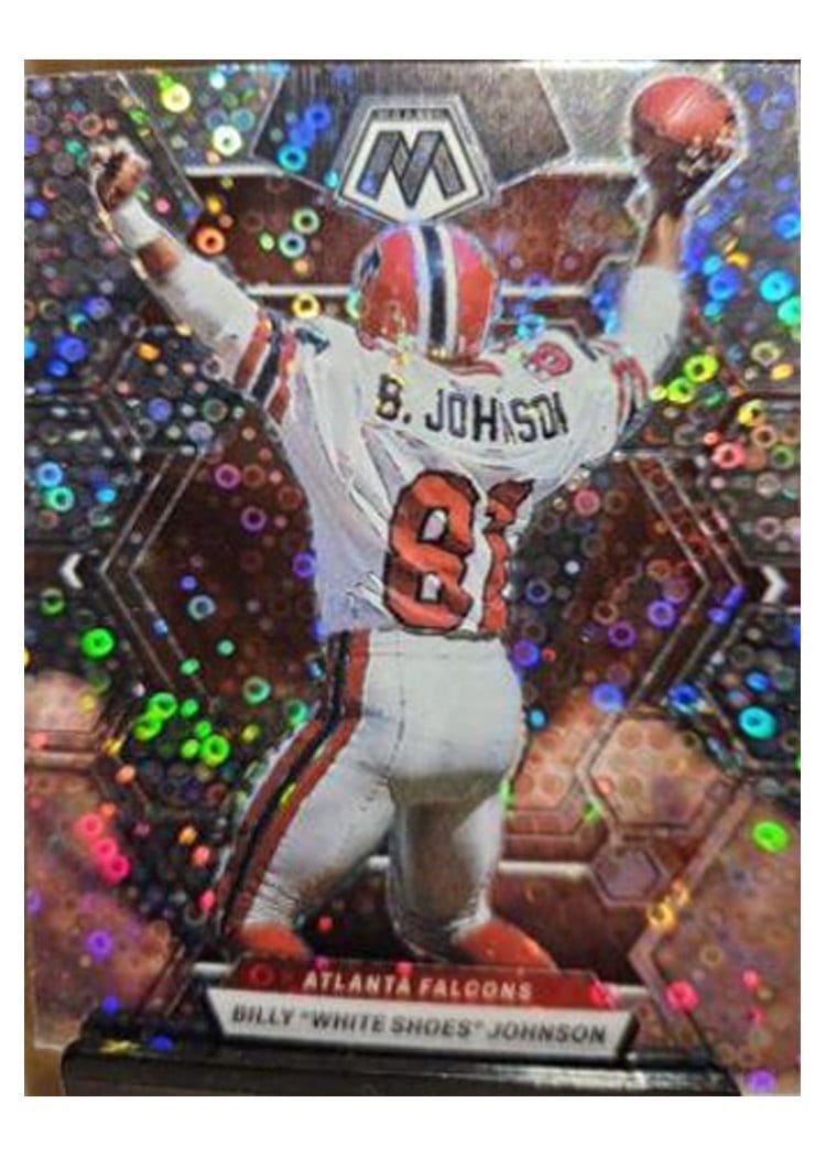 2023 Panini Mosaic Base Set Billy "White Shoes" Johnson No Huddle Silver #11 card
