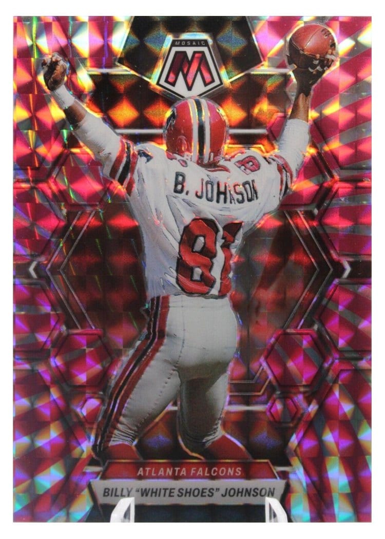 2023 Panini Mosaic Base Set Billy "White Shoes" Johnson Pink Swirl #11 card