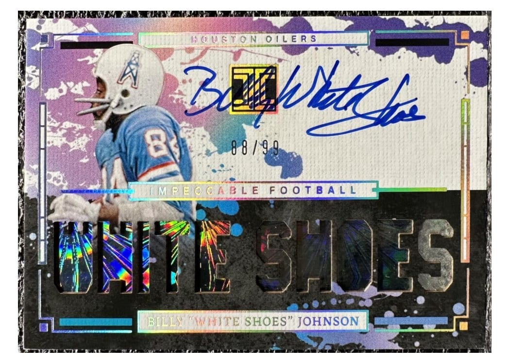 2025 Panini Impeccable Impeccable Nickname Autographs Billy "White Shoes" Johnson #10 card