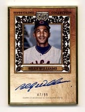 2025 Topps Gilded Collection Gold Framed Hall of Fame Autographs Billy Williams #HAFA-BW card
