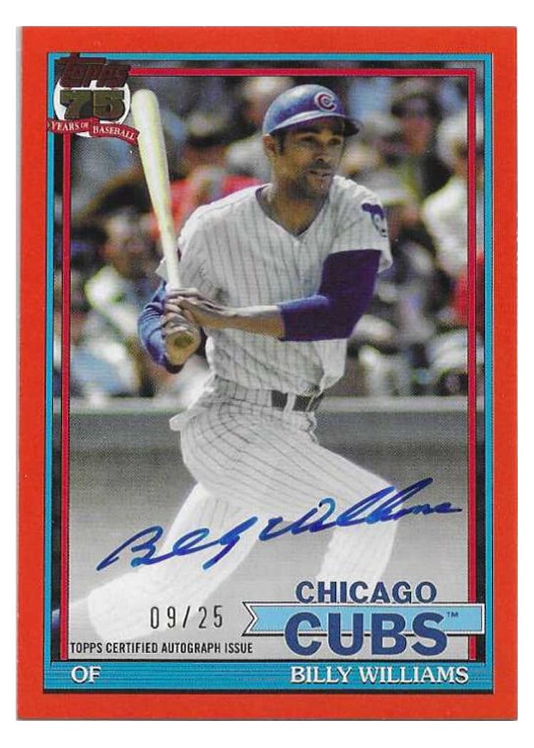 2026 Topps 1991 Topps Autographs Billy Williams #91A-BWS card