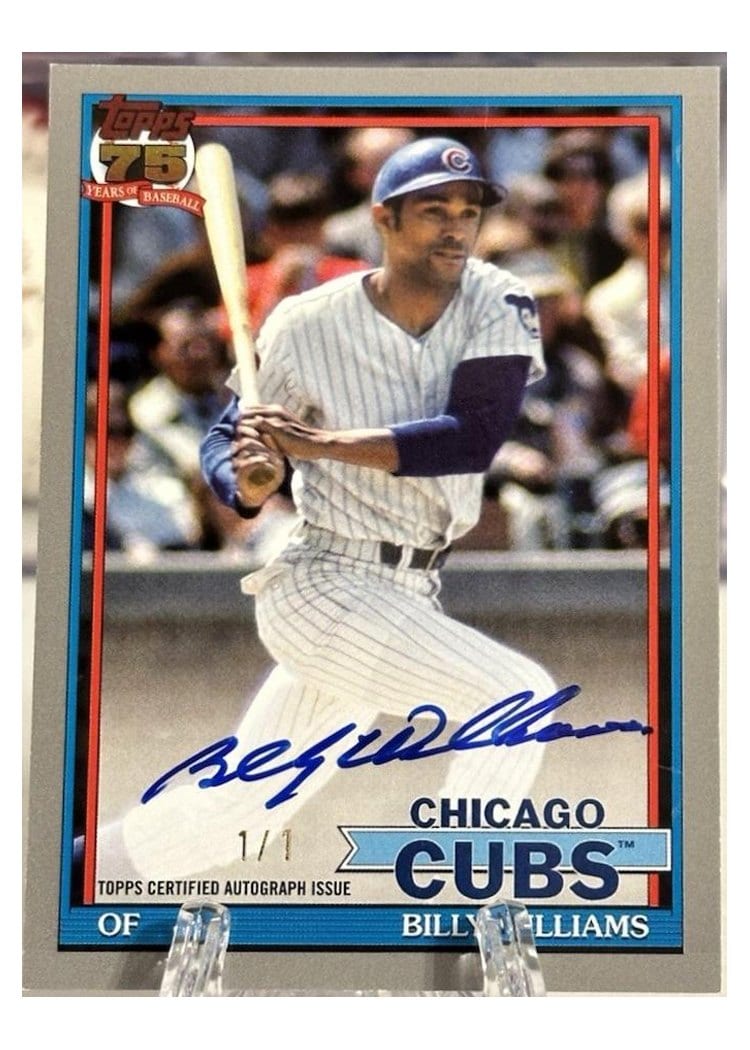 2026 Topps 1991 Topps Autographs Billy Williams #91A-BWS card