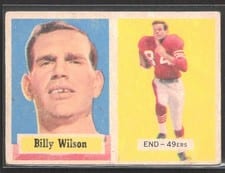 1957 Topps Billy Wilson #42 card