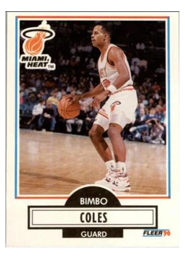 1990 Fleer Update Bimbo Coles #U-48 card