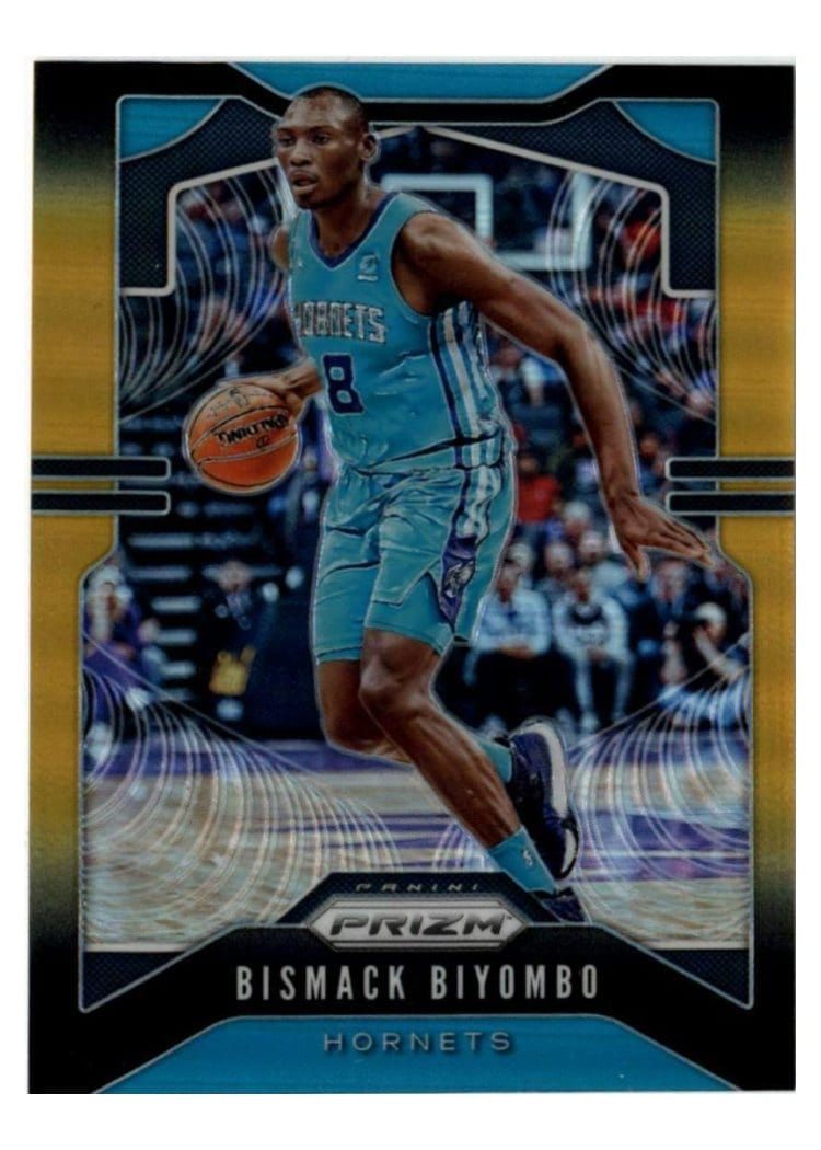 2019-20 Panini Prizm Base Set Bismack Biyombo Black Gold Prizm #58 card