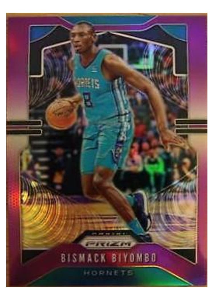 2019-20 Panini Prizm Base Set Bismack Biyombo Purple Prizm #58 card