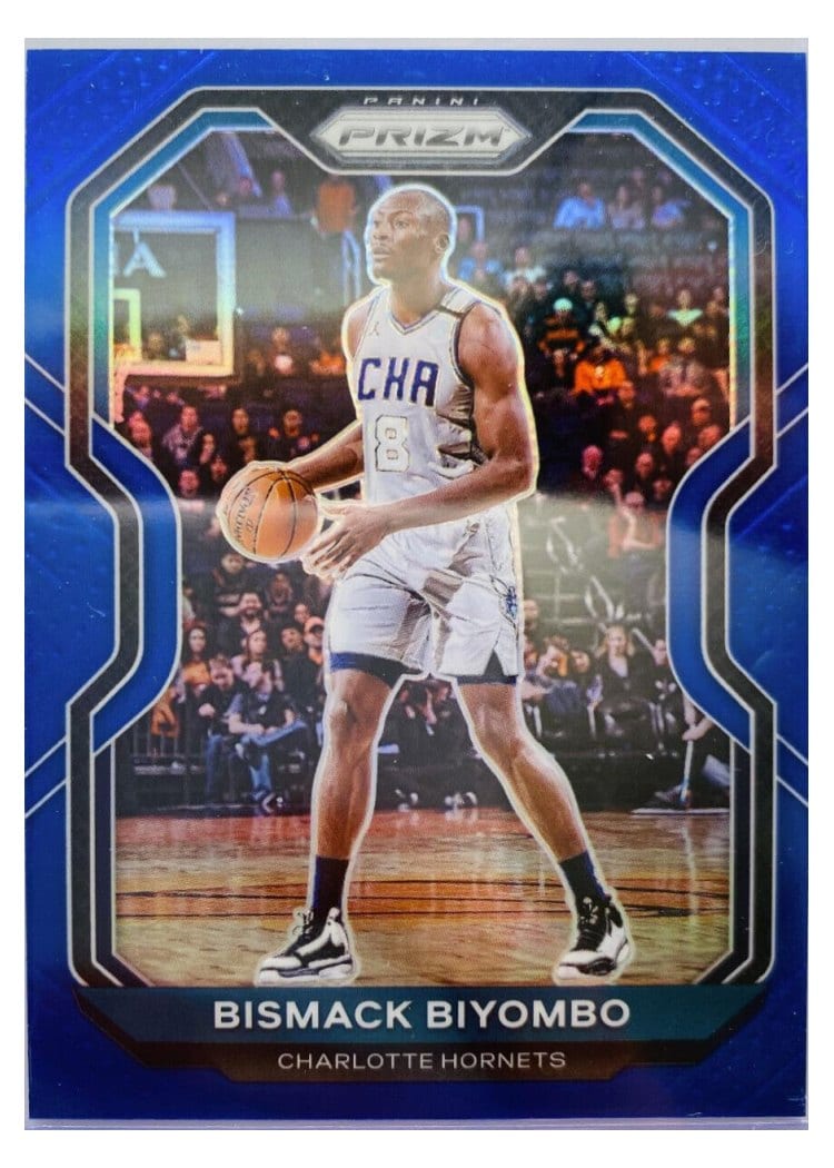 2020-21 Panini Prizm Base Set Bismack Biyombo Blue Prizm #65 card
