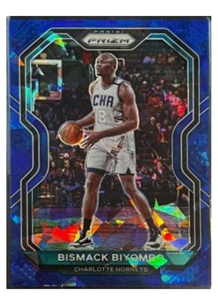 2020-21 Panini Prizm Base Set Bismack Biyombo Blue Ice Prizm #65 card