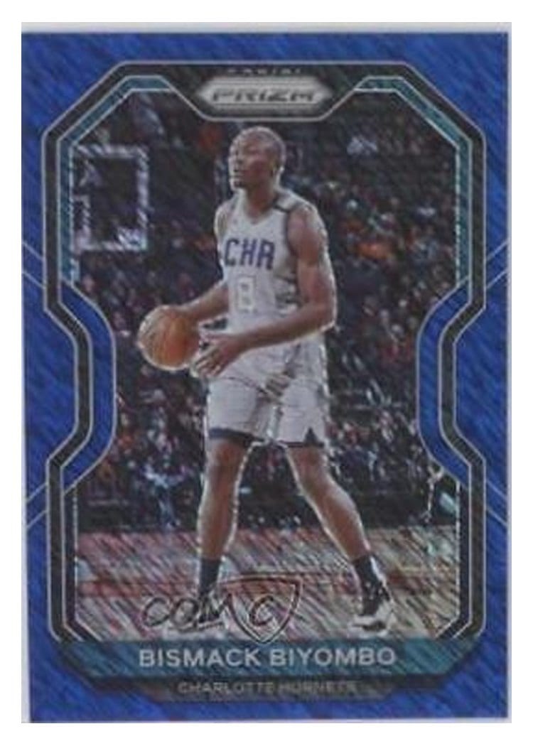 2020-21 Panini Prizm Base Set Bismack Biyombo Blue Shimmer Prizm #65 card