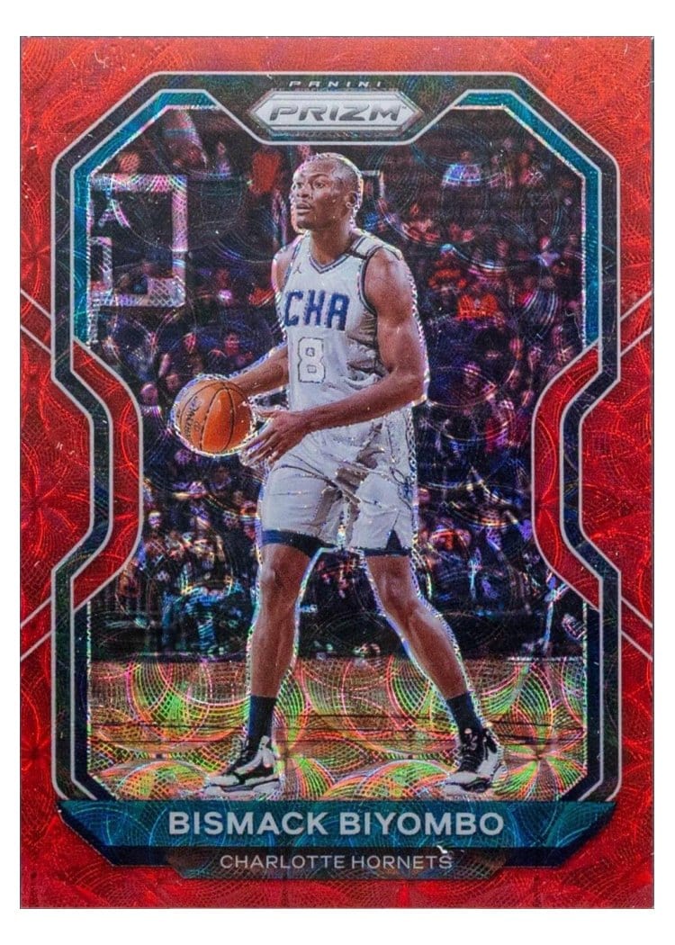 2020-21 Panini Prizm Base Set Bismack Biyombo Choice Red Prizm #65 card