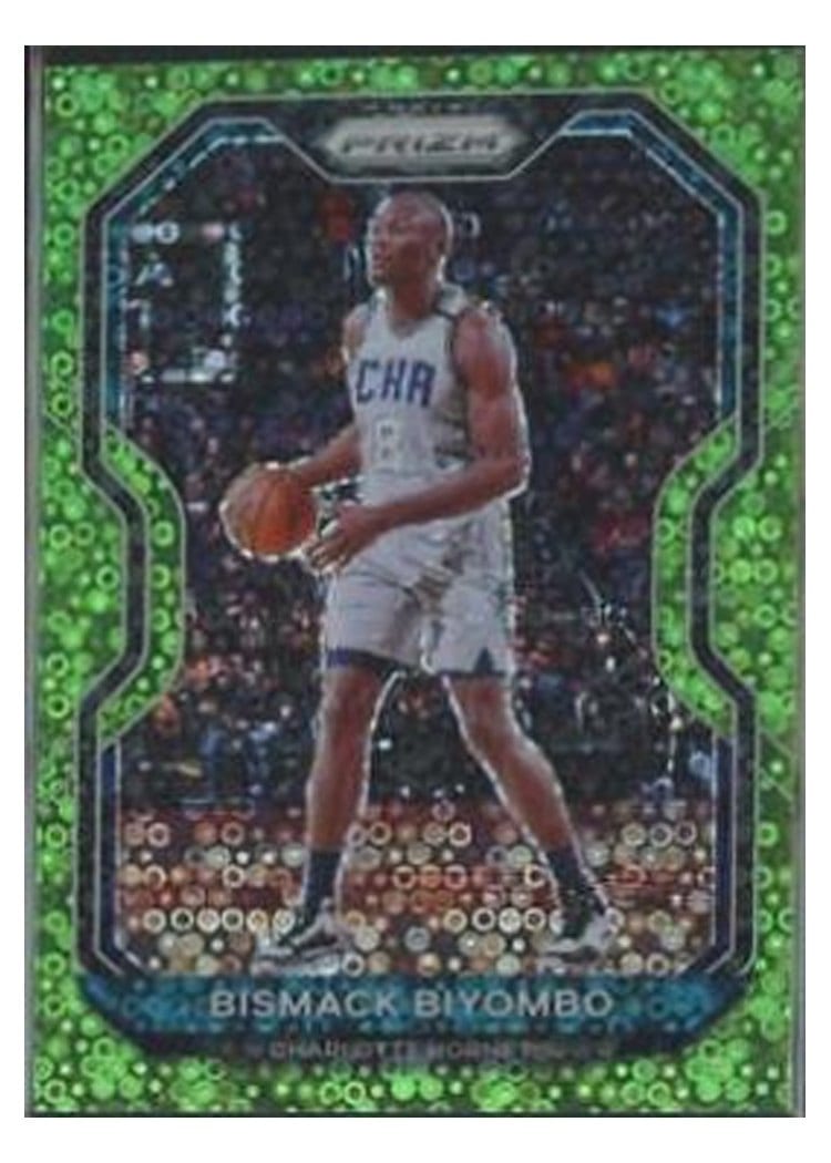 2020-21 Panini Prizm Base Set Bismack Biyombo Fast Break Neon Green Prizm #65 card