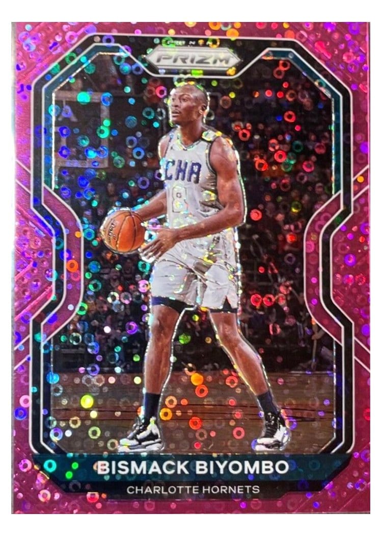 2020-21 Panini Prizm Base Set Bismack Biyombo Fast Break Pink Prizm #65 card