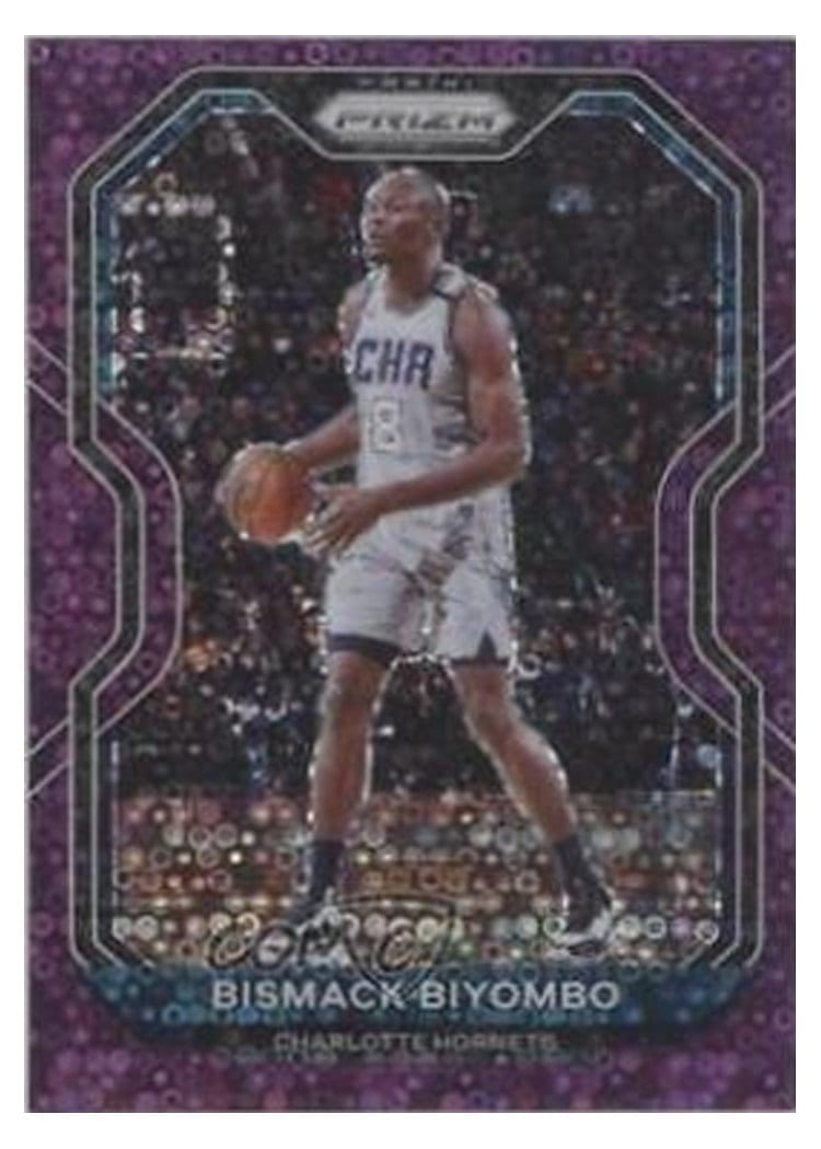 2020-21 Panini Prizm Base Set Bismack Biyombo Fast Break Purple Prizm #65 card