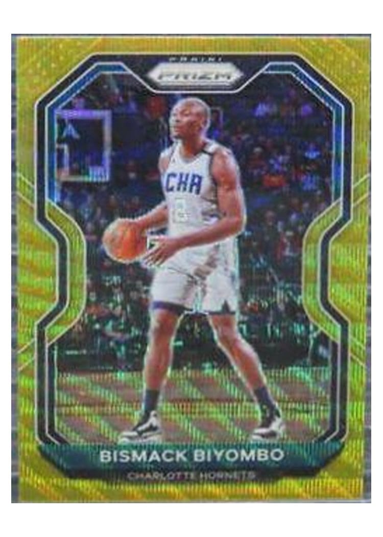 2020-21 Panini Prizm Base Set Bismack Biyombo Gold Wave Prizm #65 card