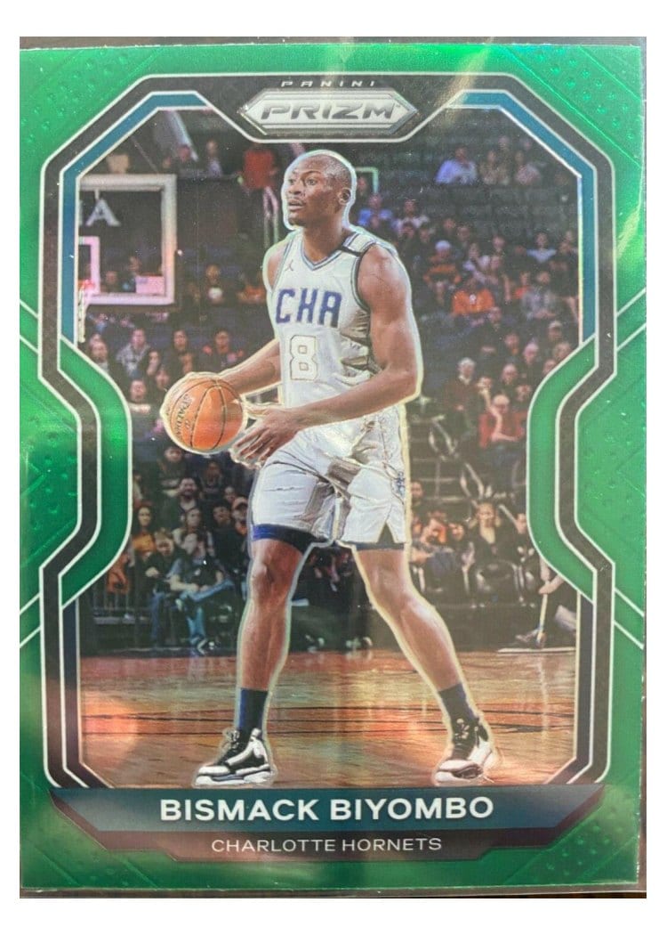 2020-21 Panini Prizm Base Set Bismack Biyombo Green Prizm #65 card