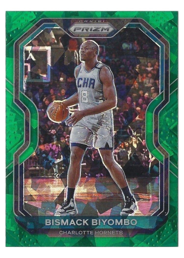 2020-21 Panini Prizm Base Set Bismack Biyombo Green Ice Prizm #65 card