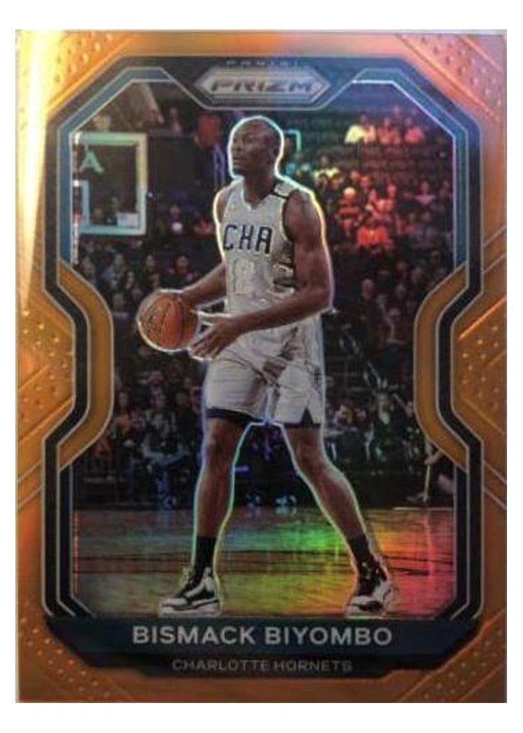 2020-21 Panini Prizm Base Set Bismack Biyombo Orange Prizm #65 card