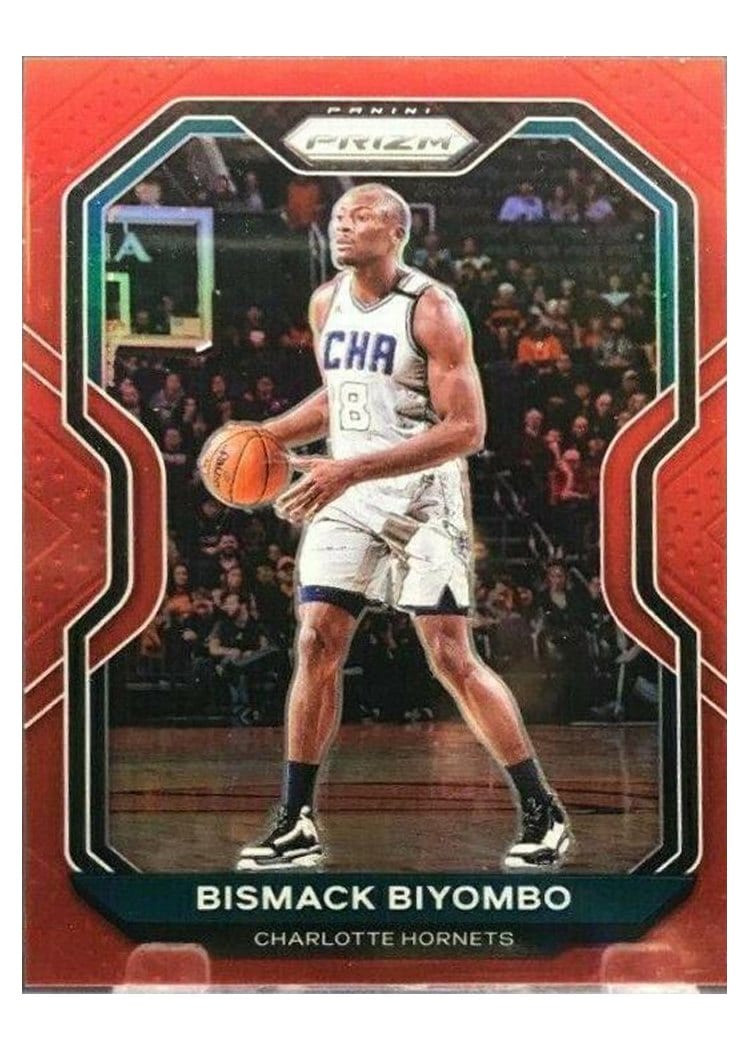 2020-21 Panini Prizm Base Set Bismack Biyombo Red Prizm #65 card
