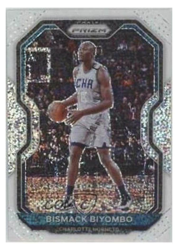2020-21 Panini Prizm Base Set Bismack Biyombo White Sparkle Prizm #65 card