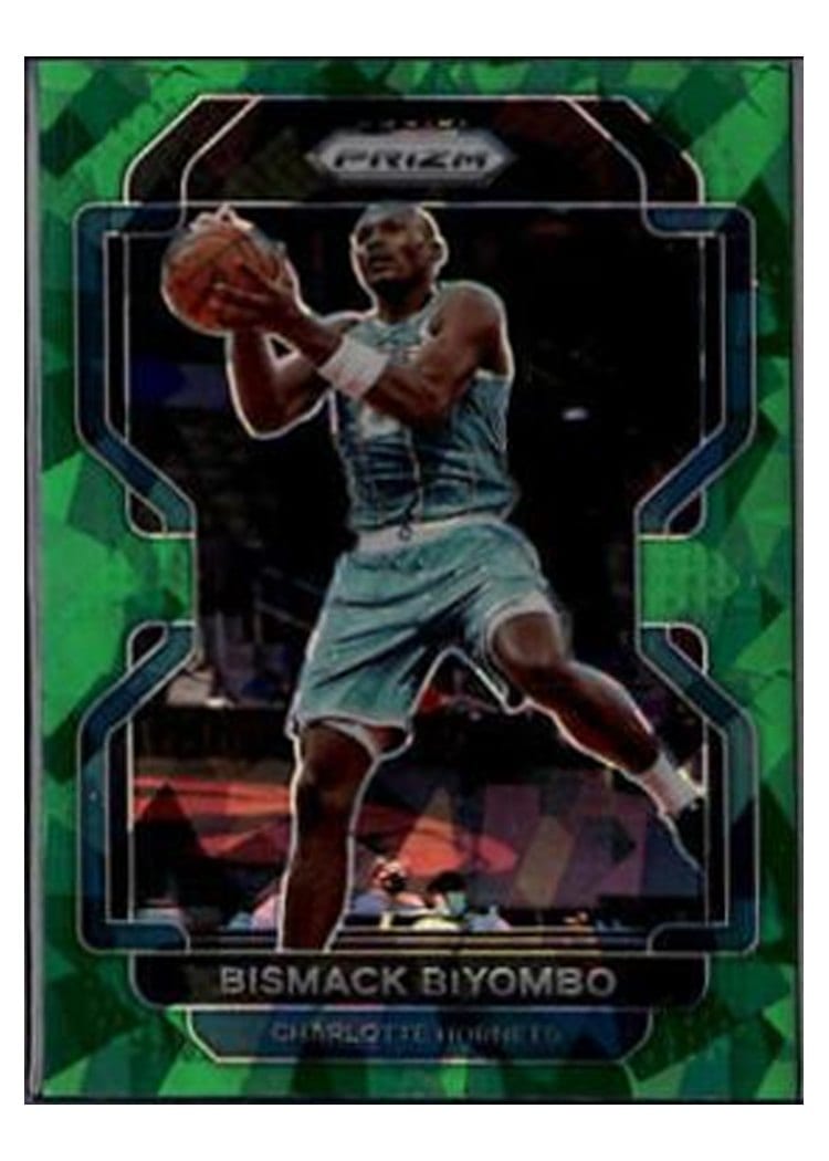 2021-22 Panini Prizm Base Set Bismack Biyombo Green Ice Prizm #195 card