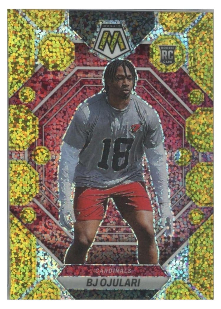 2023 Panini Mosaic Base Set BJ Ojulari Gold Sparkle #285 card