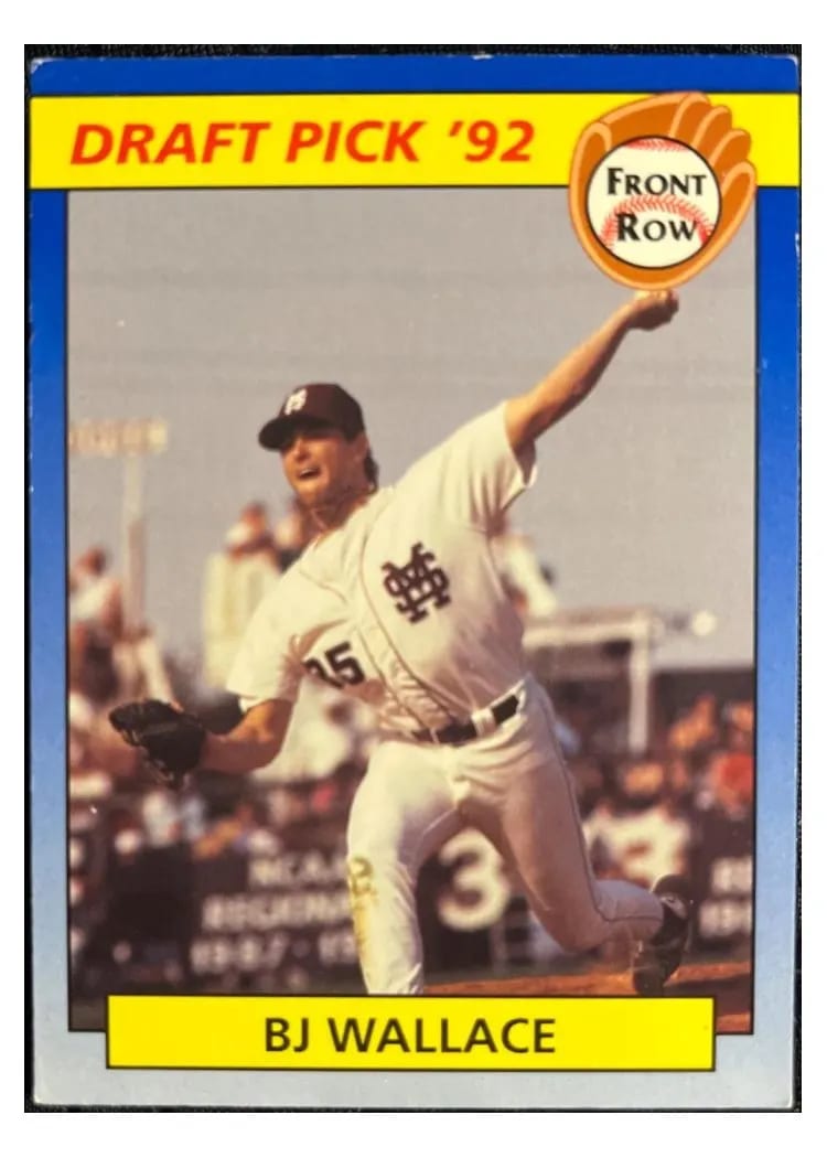 1992 Front Row Draft Picks BJ Wallace #80 card