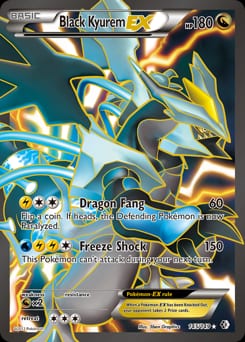 2012 Boundaries Crossed Black Kyurem-EX #145 card