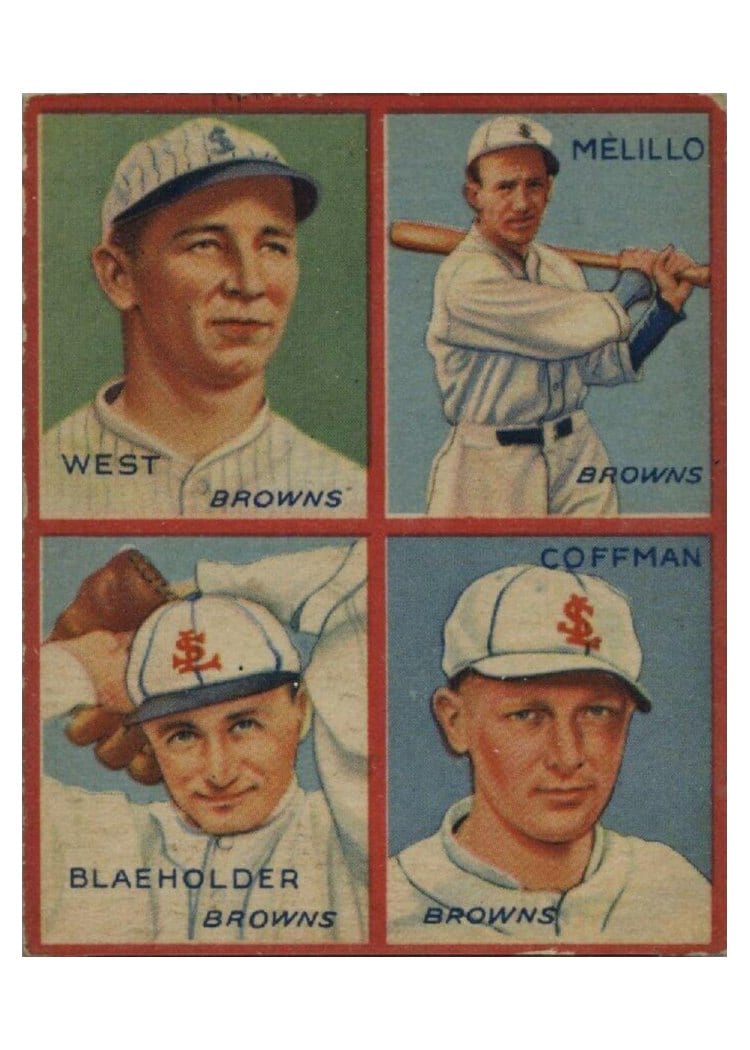 1935 Goudey 4 in 1 Blaeholder, Coffman card