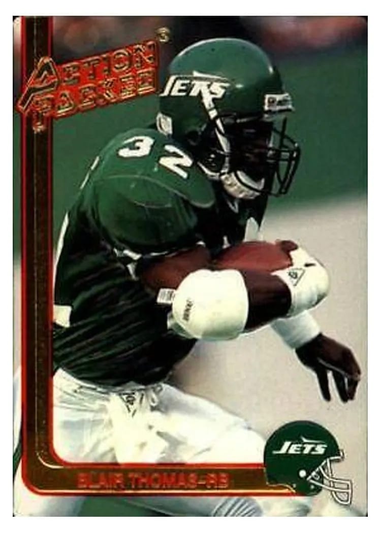 1991 Action Packed Rookie Update Blair Thomas #84 card