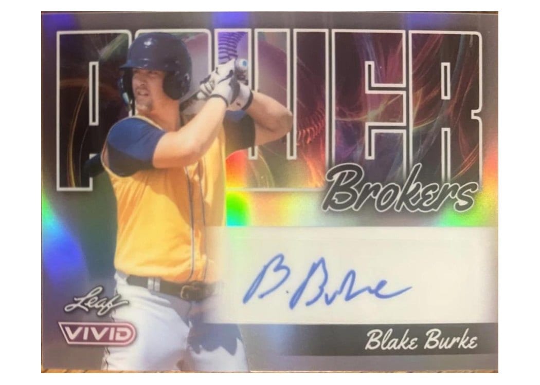 2024 Leaf Vivid Baseball Power Brokers Blake Burke #PB-BB1 card