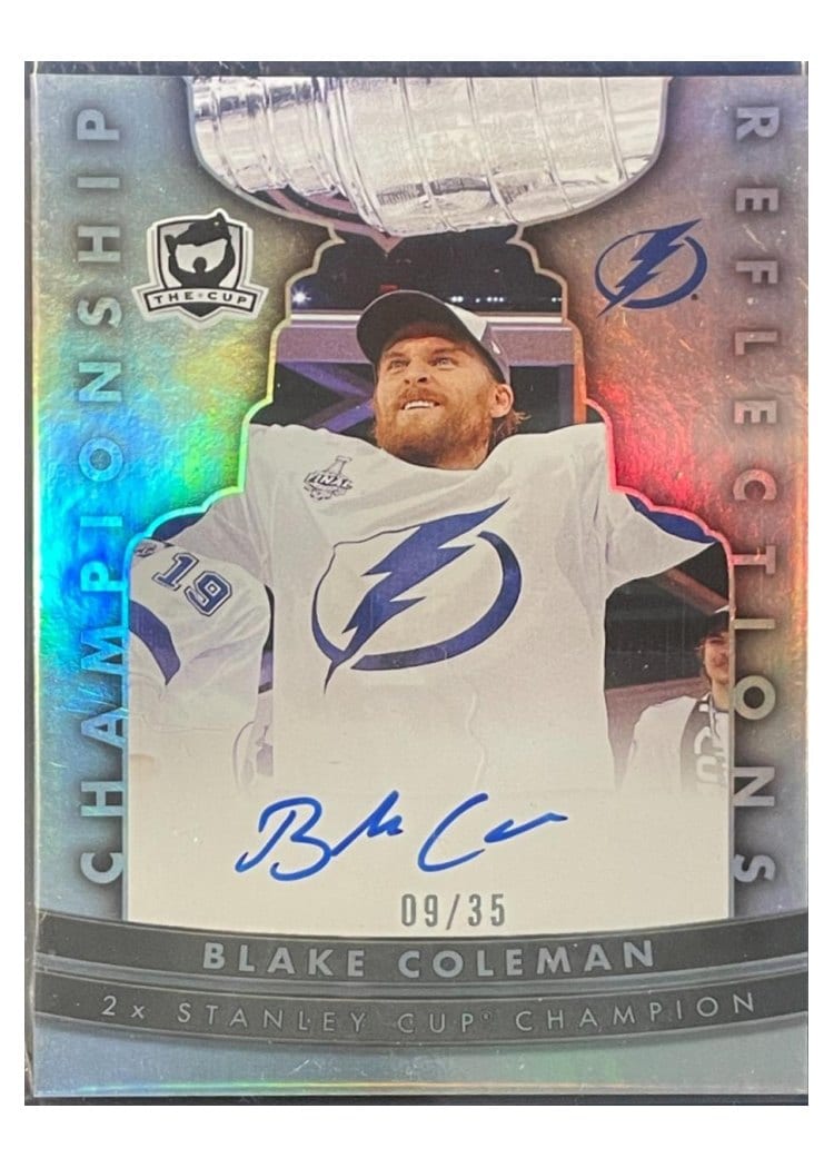 2023-24 Upper Deck The Cup 2022-23 The Cup Update - Championship Reflections Blake Coleman #CR-BC card